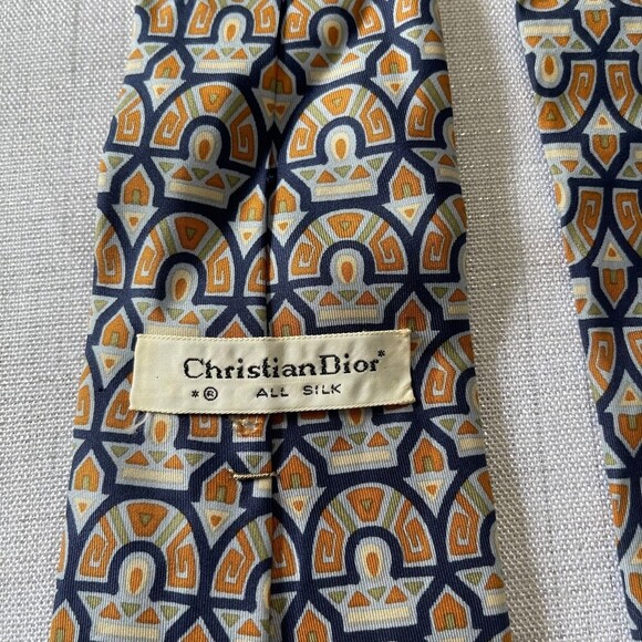 Dior Vintage Christian Dior All Silk Men’s Tie - Picture 4 of 7